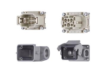 Harting connector set, pin and socket design