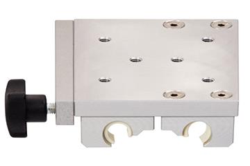 drylin® W carriage for curved rail WWB, round, curved bending, manual clamp