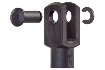 Clevis joint with pin and circlip, GELMK, igubal®