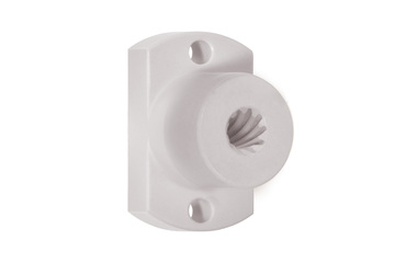 dryspin® flange lead screw nut with spanner flat, high helix thread, A180FLM