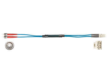 TPE Fibre optic cable, twistable, connector A: ST, connector B: LC