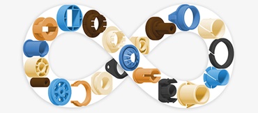 Various customised bearings made by igus® to your specific requirements