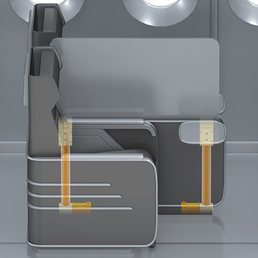 Aircraft interior: drylin linear technology in partitions