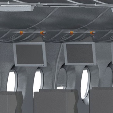 Aircraft interior: iglidur plain bearings in TV monitors